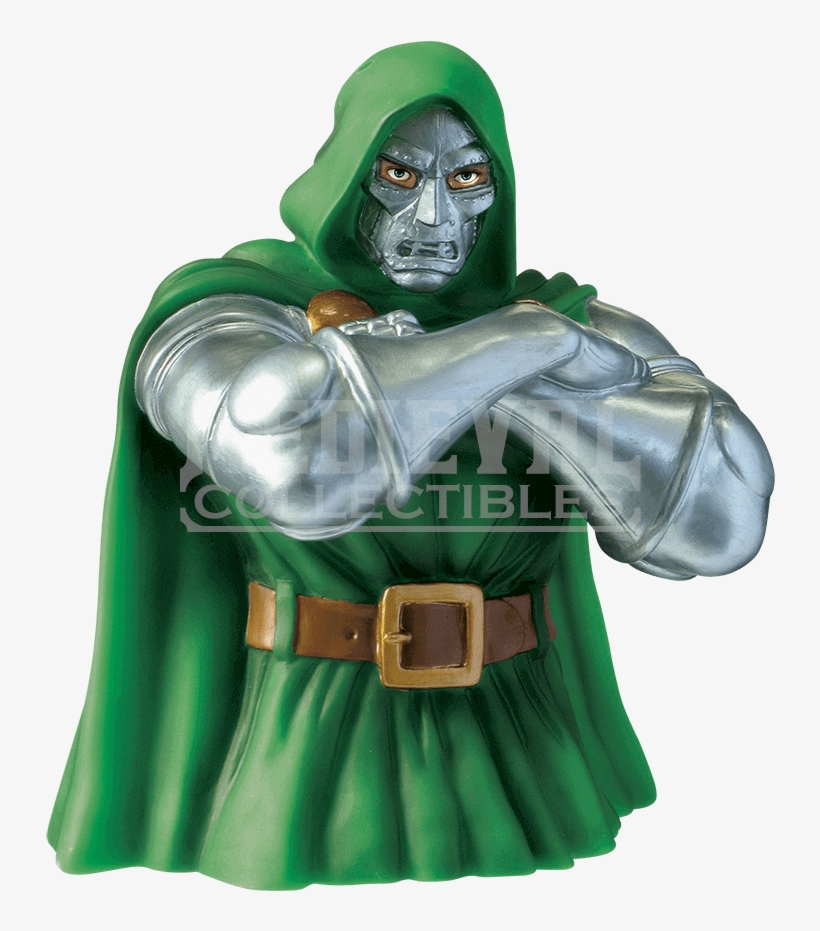 Doctor Doom Bust Bank - Dr Doom Bust Bank, transparent png download