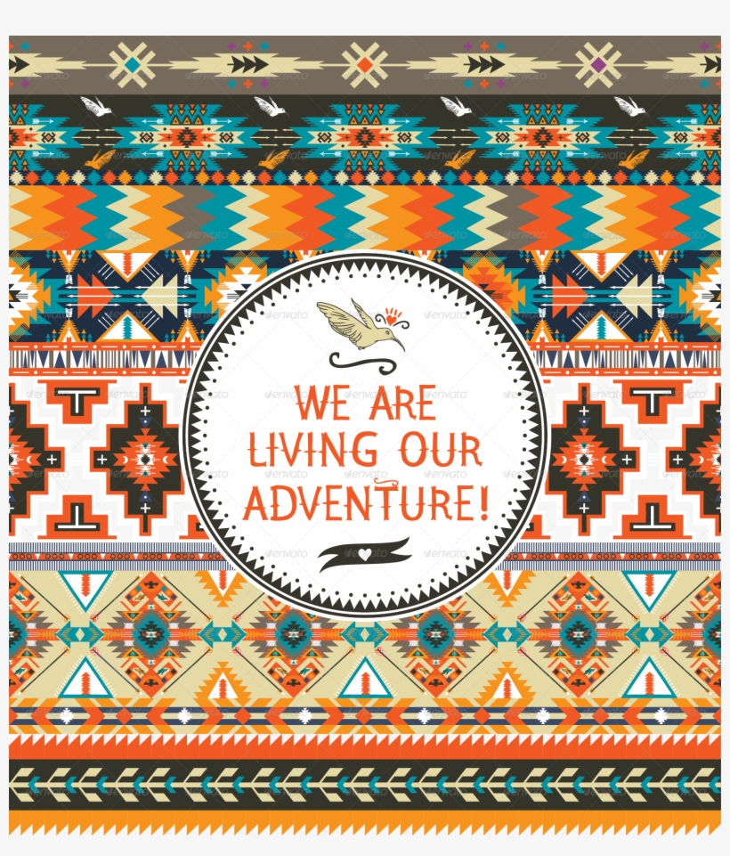 Tribal Seamless Pattern With Geometric Elements And - Pattern, transparent png download