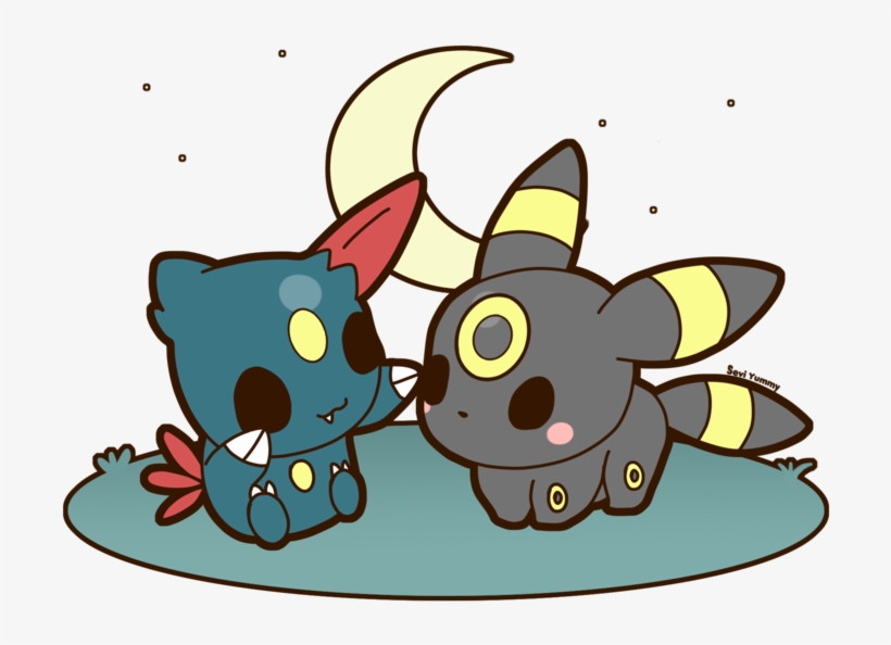 Umbreon And Sneasel By Seviyummy - Cute Sneasel, transparent png download