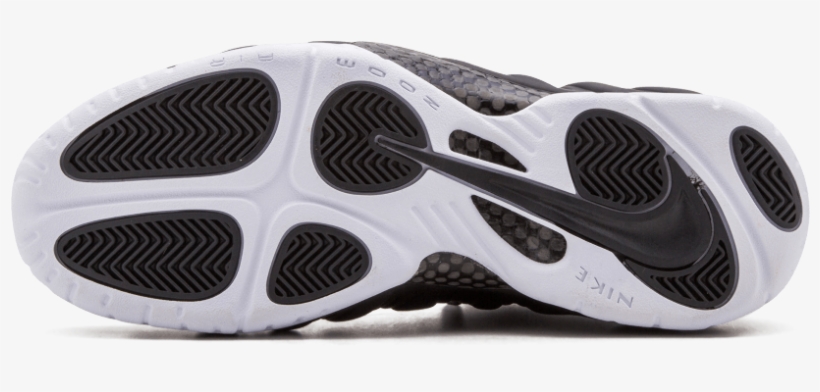 Nike Air Foamposite Pro 11.5 Shoes Black / White 624041, transparent png download