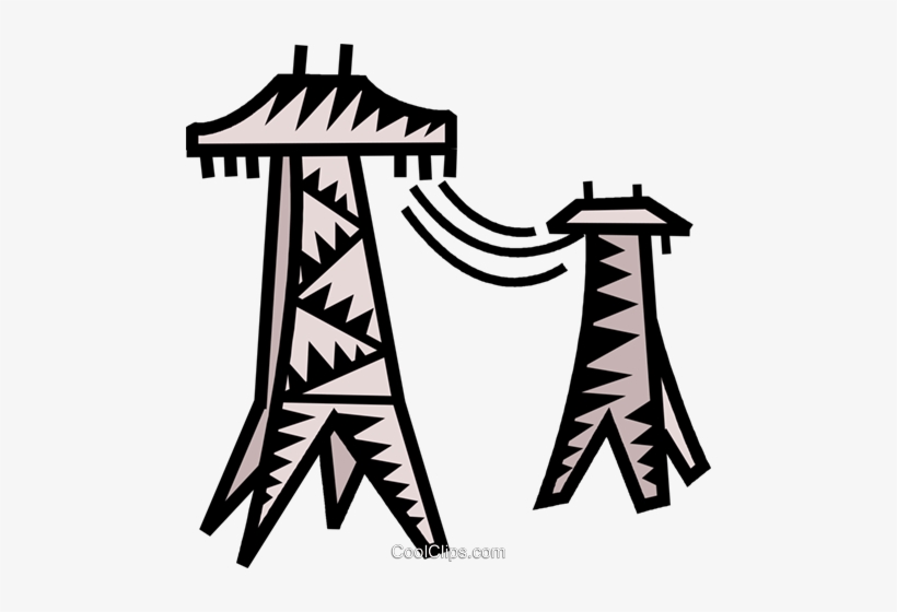 Power Lines - Stromleitungen Clipart, transparent png download