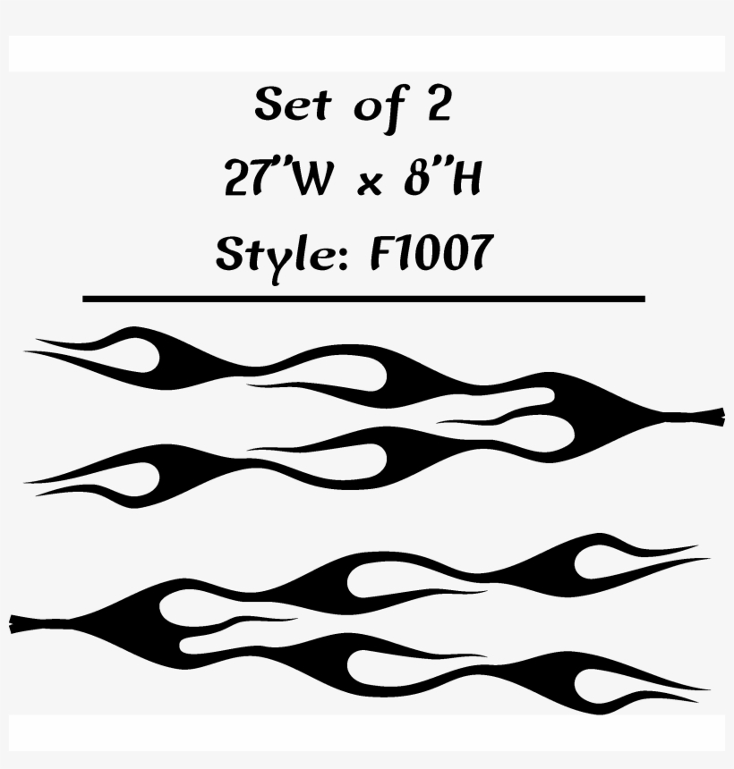 Vehicle Tribal Flames Vinyl Decal Sticker Car Truck - Decal, transparent png download
