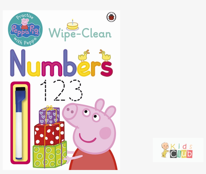 Peppa Pig Wipe Clean Numbers, transparent png download
