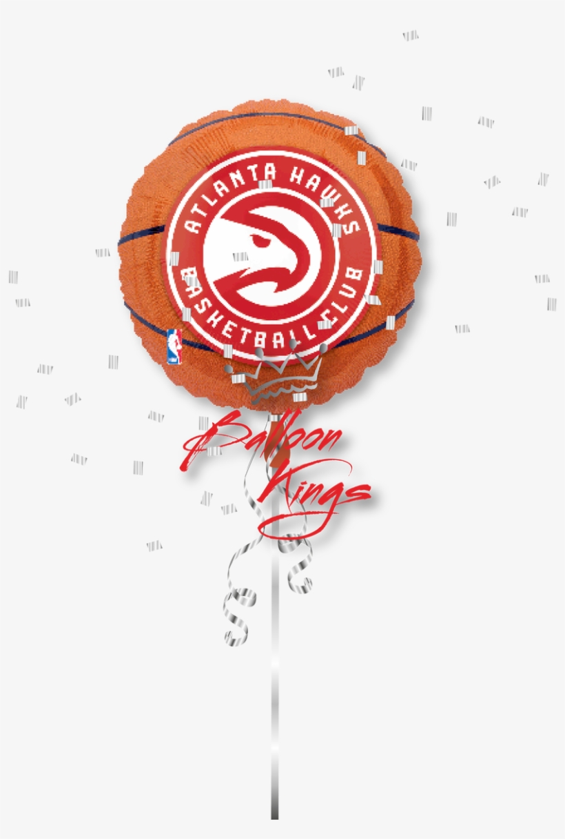 Atlanta Hawks - Nba Atlanta Hawks Basketball Foil Mylar Balloon 18", transparent png download