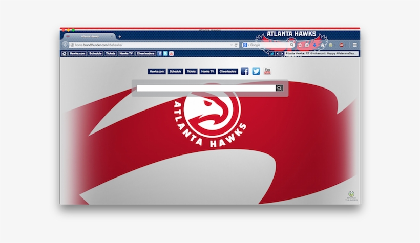 Atlanta Hawks Browser Theme - Atlanta Hawks, transparent png download