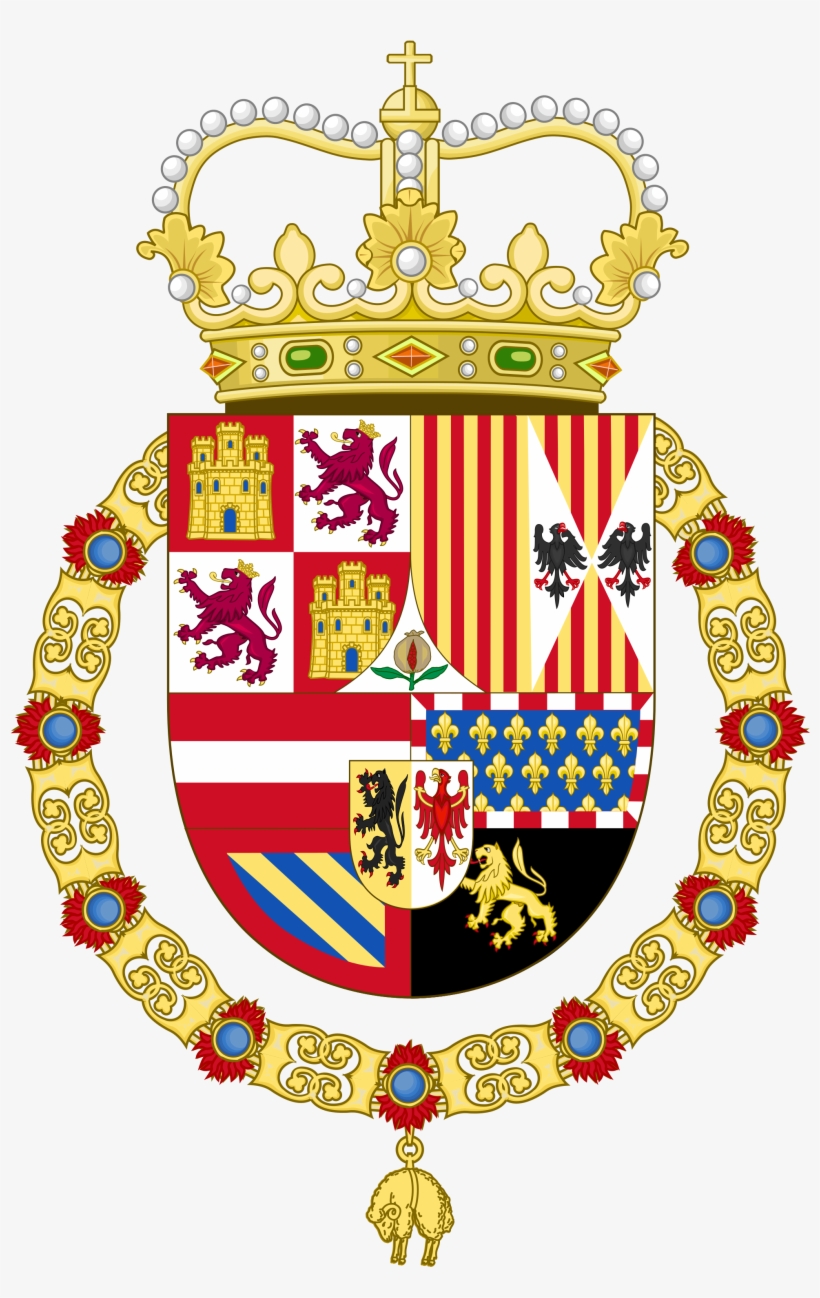 Coat Of Arms Of Charles Ii Of Spain - Monarchy Coat Of Arms, transparent png download