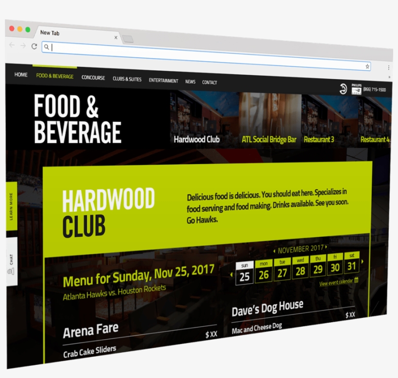 Hawks Arena Site - Website, transparent png download