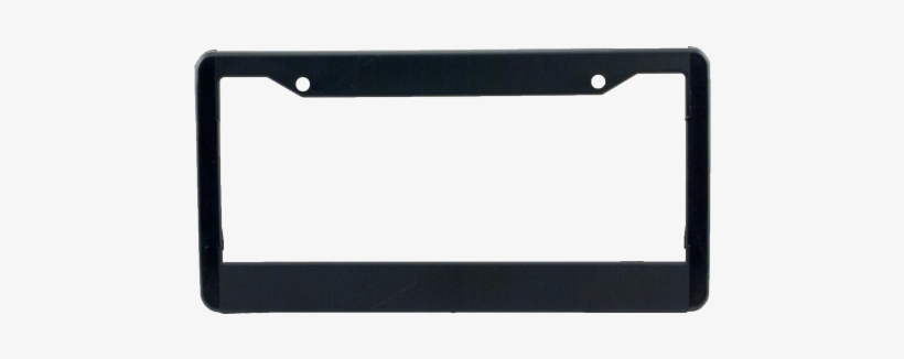 Black Plastic License Plate Frame - License Plate Frame Honda Civic, transparent png download