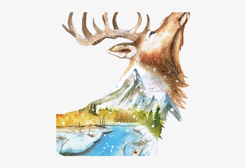鹿 手绘, transparent png download