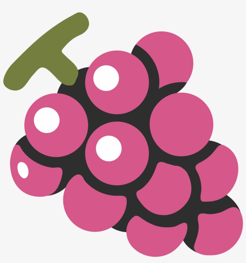 Grape Emoji Android, transparent png download