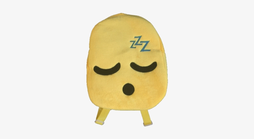 Sleepy Head Emoji Backpack - Backpack, transparent png download
