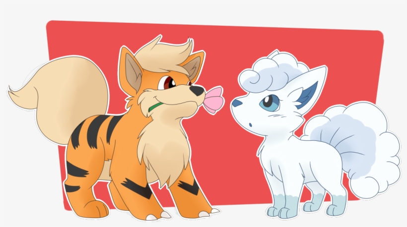 With The New Alola Vulpix My Vulpix X Growlithe - Vulpix Growlithe, transparent png download