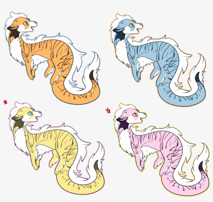 I Ended Up Creating A Hybrid Of Growlithe/dratini And - Cartoon, transparent png download