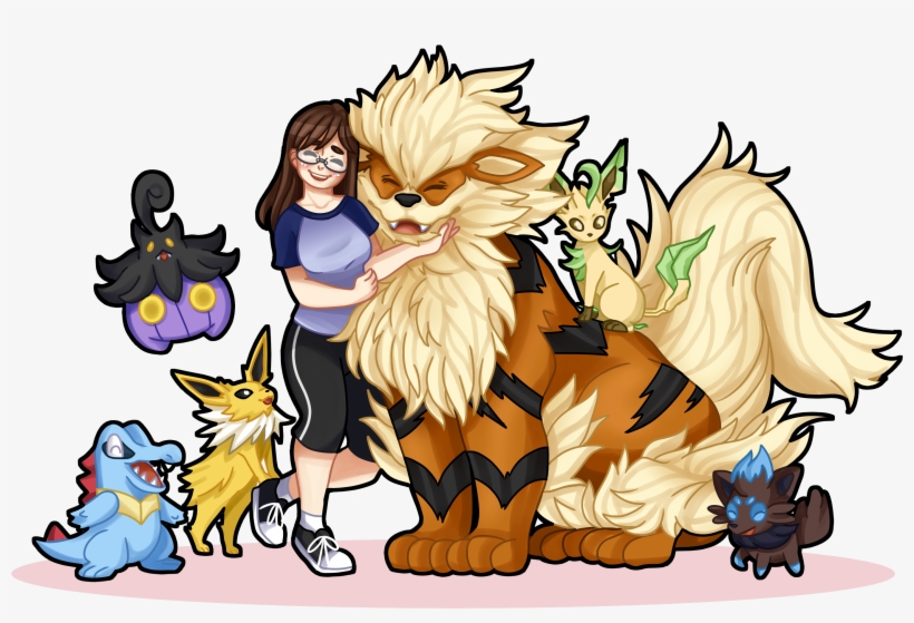 Imagei Finally Perfected Drawing Big Floofball Arcanine - Cartoon, transparent png download