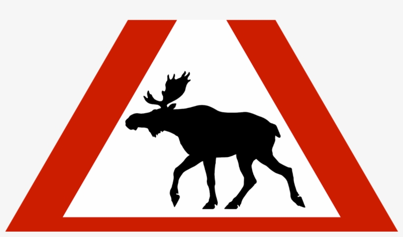 Caution Elks, Norway Magnet, transparent png download