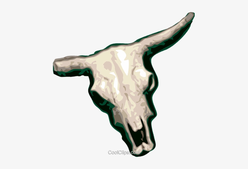 Cow Skull Royalty Free Vector Clip Art Illustration - Clip Art, transparent png download