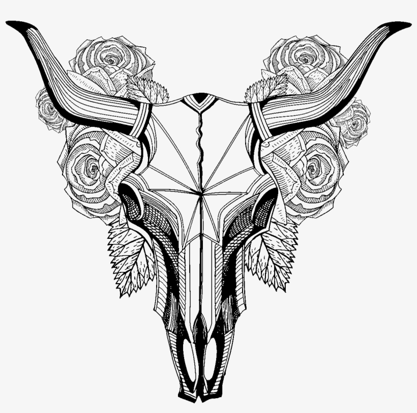 Résultat De Recherche D'images Pour "dessins Bohème - Tete De Buffle Dessin, transparent png download