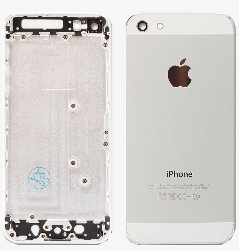 Logo Only Silver Original Iphone 5s Leading Wholesale - Iphone 5s Silver Back Cover, transparent png download