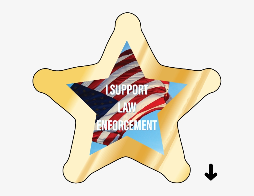 Sheriff Star Recognition Label, 4cp - Sheriff, transparent png download