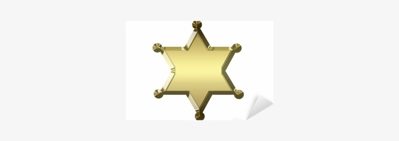 Blank Golden Sheriff Star Isolated On White Background - Sheriff, transparent png download