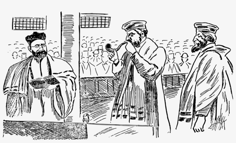 Shofar Blowing Judaism Rosh Hashanah Synagogue - Shofar Blowing, transparent png download