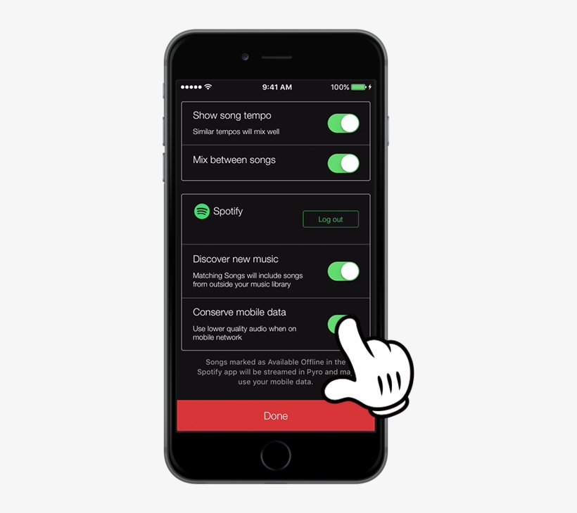 Or You Can Turn Off Data Usage Entirely By Following - Iphone, transparent png download
