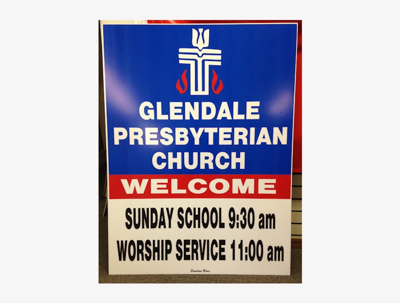 Church Welcome Sign - Guys, Girls Tin Sign 12 X 18in, transparent png download