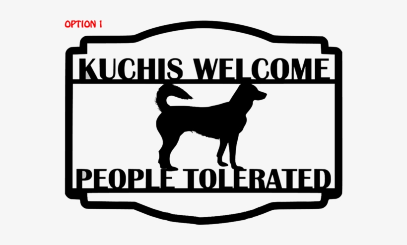 Custom Rectangle Metal Kuchi Welcome Sign - Welcome, transparent png download