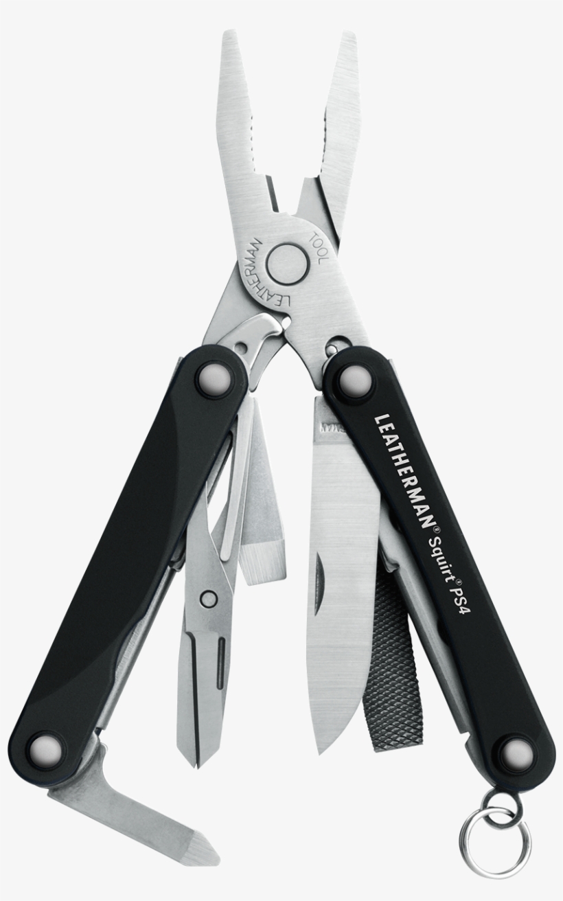 Squirt® Ps4 - Leatherman - Squirt Ps4 Multitool - Black, transparent png download