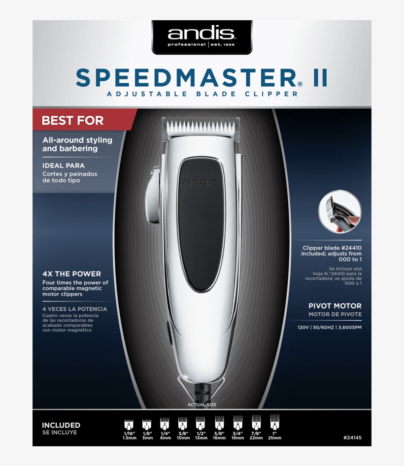 Speedmaster Ii Adjustable Blade Clipper - Andis Trend Setter Clipper, transparent png download