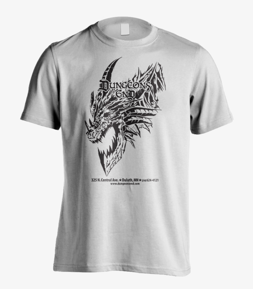 Dungeons End Dragon Head - Beige T Shirt Design, transparent png download