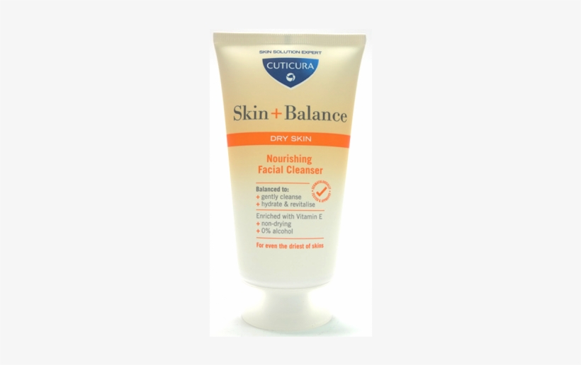 Cuticura Nourishing Facial Cleanser Dry Skin 150ml - Cuticura Skin + Balance Nourishing Facial Cleanser, transparent png download