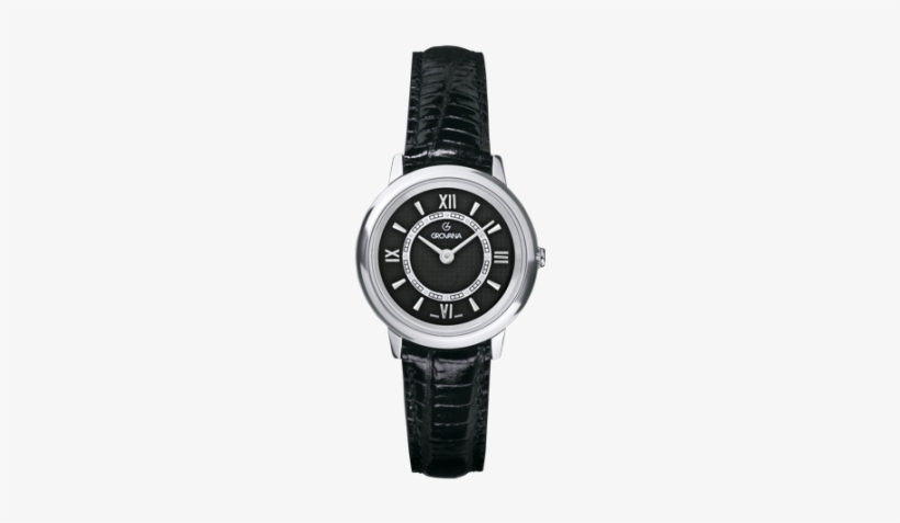 Grovana 3708-1537 - Grovana 3708.1137 Women's Quartz Swiss Watch With Black, transparent png download