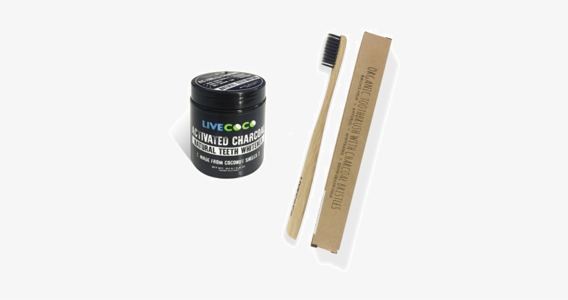 Livecoco - Activated Charcoal Natural Teeth Whitener, transparent png download