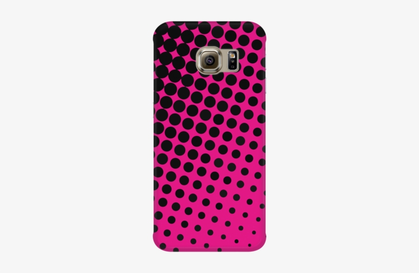 Black And Pink Halftone Phone Case - T-shirt, transparent png download