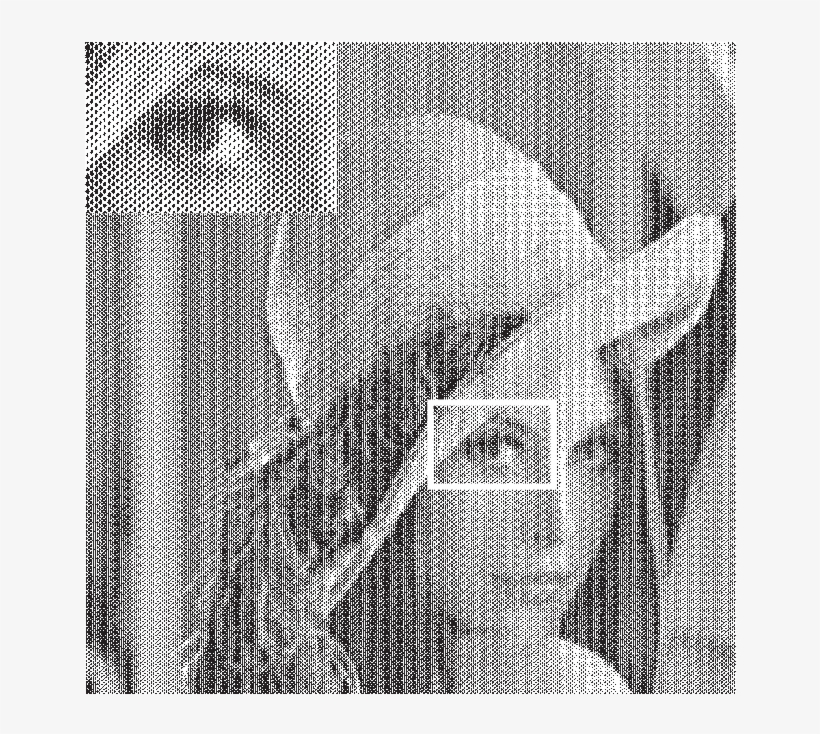 Example Of Simulated Gravure Printing Halftone - Lena, transparent png download
