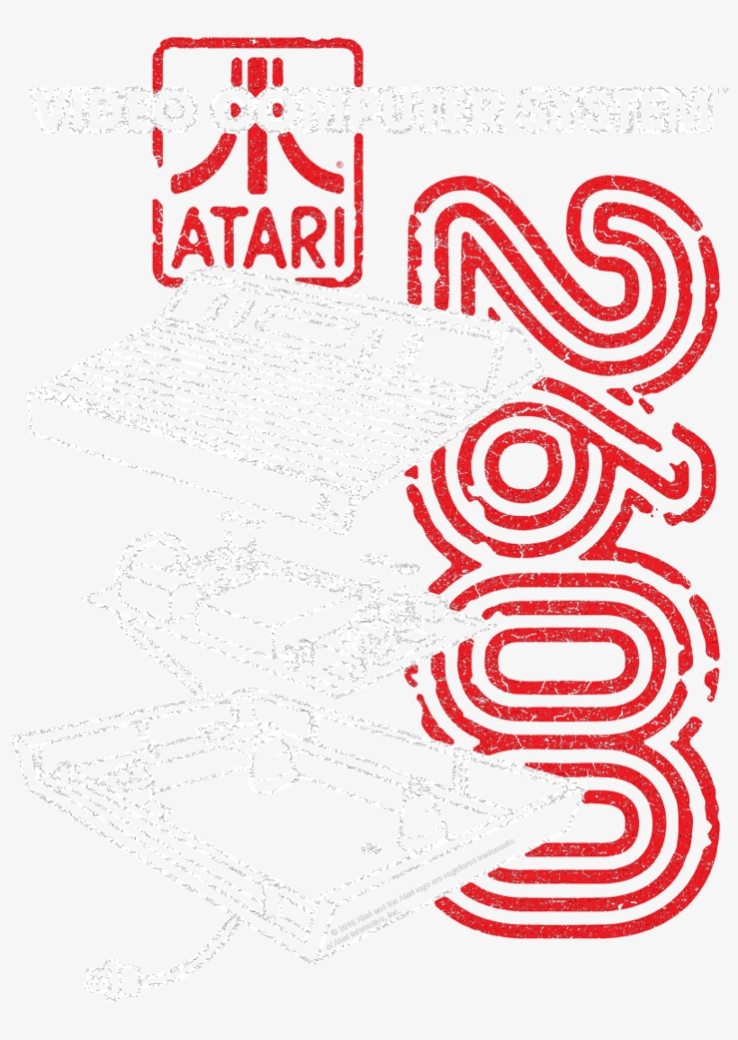 Atari 2600 Men's Ringer T-shirt - Atari, transparent png download