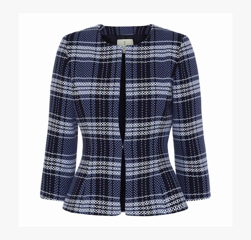 Blazer Blue And White Stripes - Plaid, transparent png download