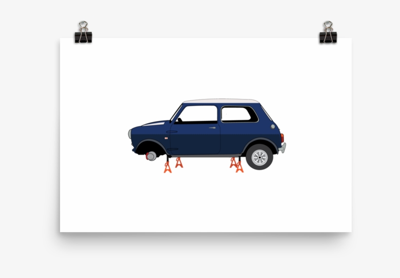 Illustrated Print - Fiat 126, transparent png download