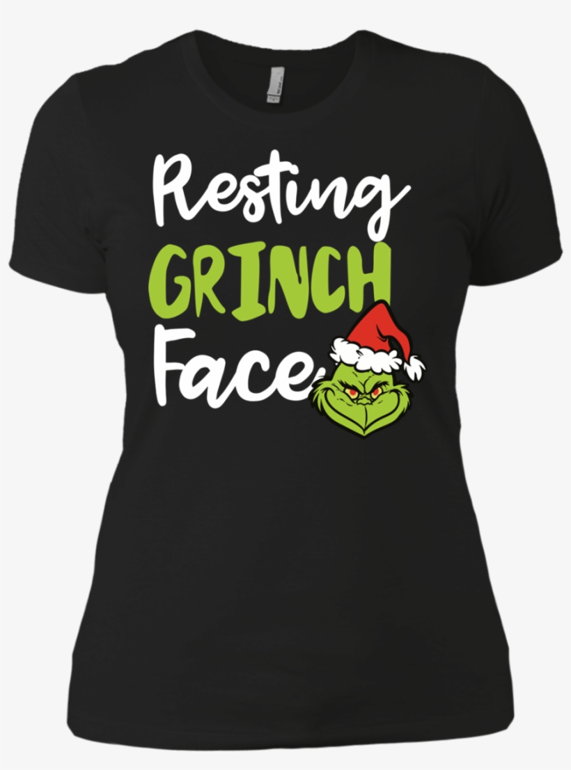 Resting Grinch Face Tshirt, Sweater, Tank - Shit Crew T Shirt, transparent png download