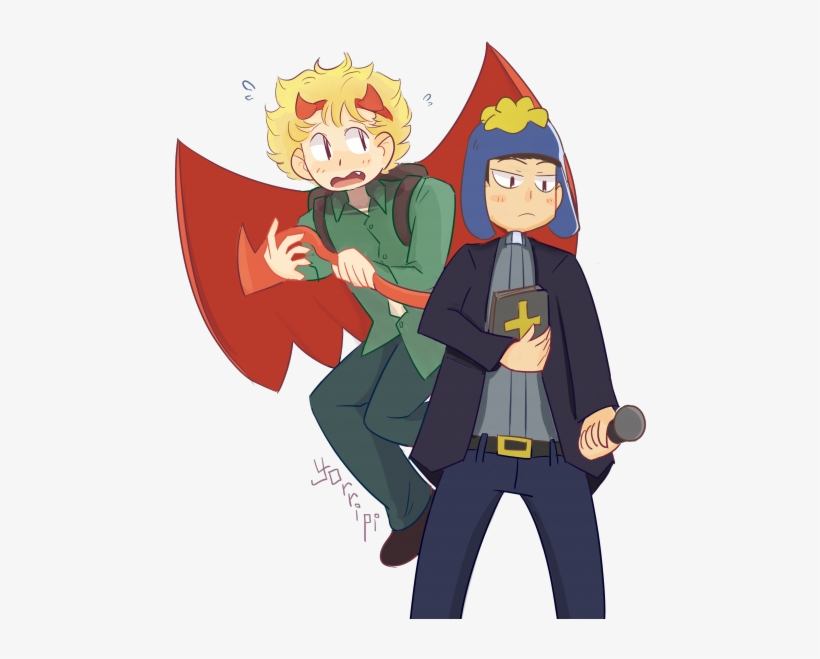 Drawn Devil Priest - Youth Pastor Craig X Imp Tweek, transparent png download