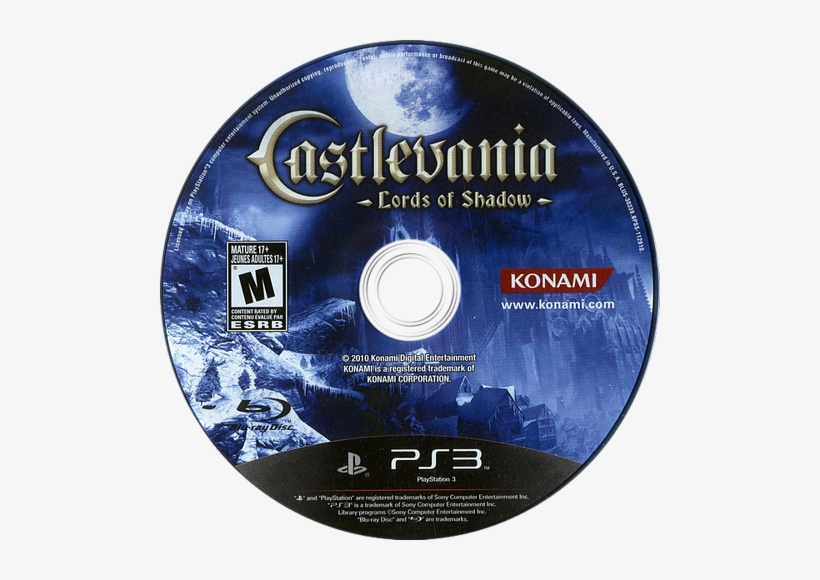 Lords Of Shadow Ps3 Disc - Castlevania / Game O. S. T.: Castlevania-ultimate Edition, transparent png download