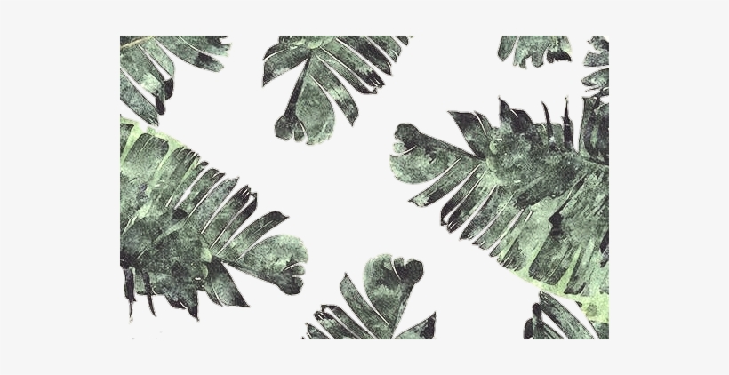 Banana Leaf Watercolor Throw Blanket, transparent png download
