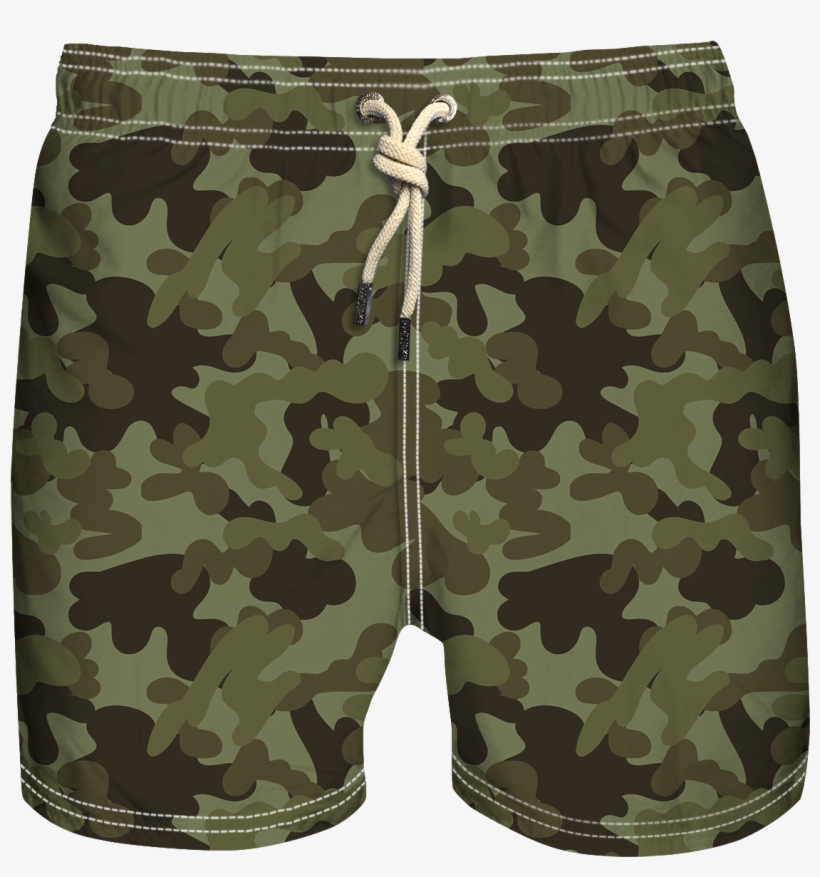 Green Camo V=1534225985 - Bermuda Shorts, transparent png download