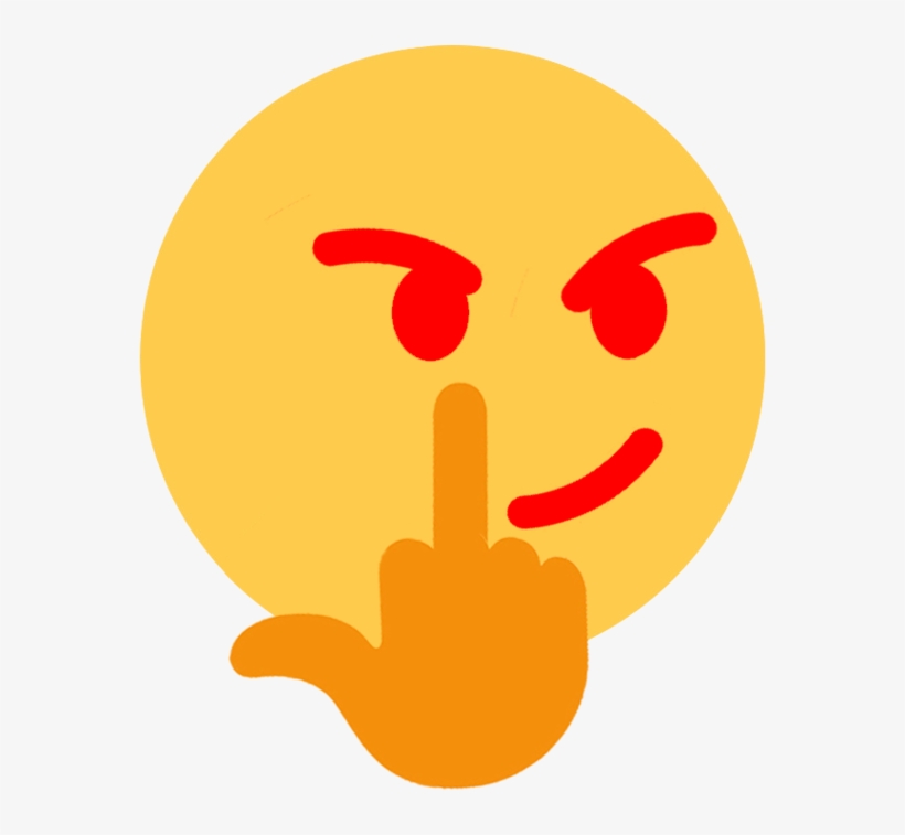 Yellow Orange Smile Emoticon - Transparent Fuck Emojis, transparent png download