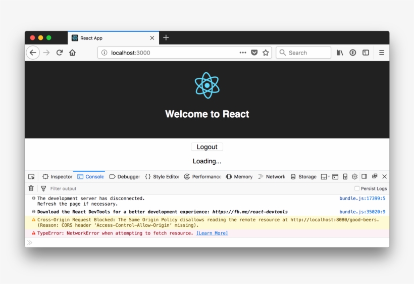 Cors Error After Login - React Create App, transparent png download