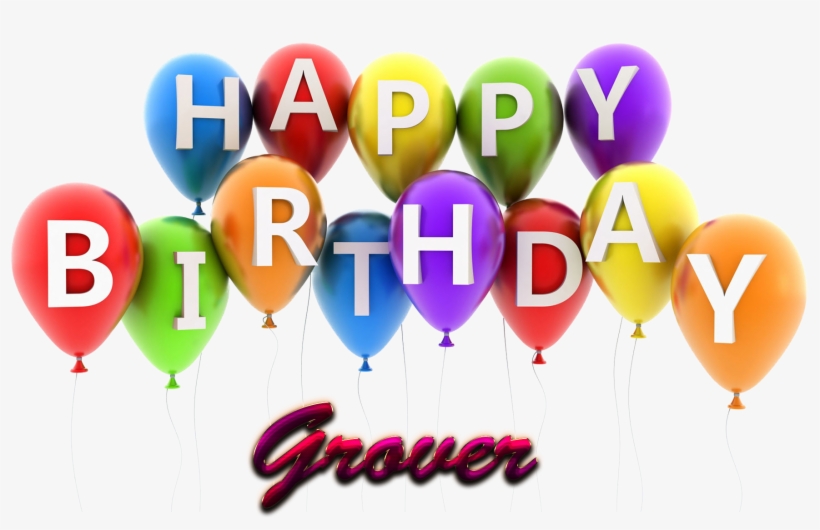 Grover Happy Birthday Balloons Name Png - Anvor Birthday Green Stone Pendant Crystal 16g Usb, transparent png download