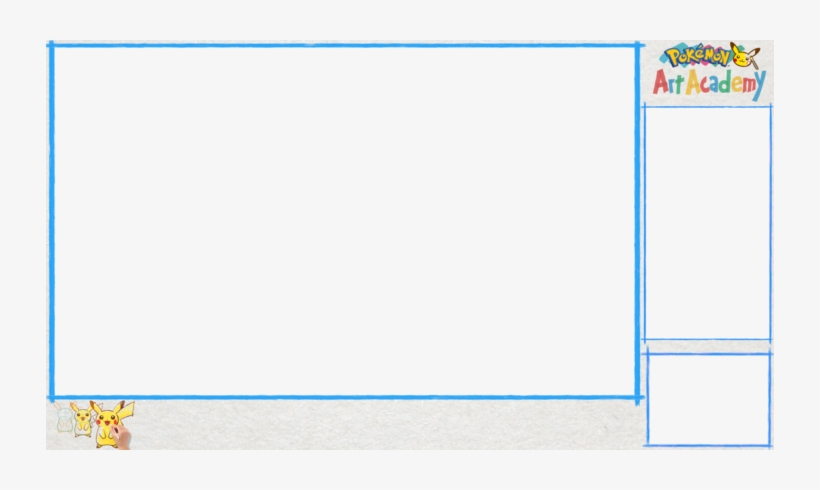 Overlay For Streaming The Top Screen F Credit Where - Pokémon Art Academy - Game Console - French, transparent png download