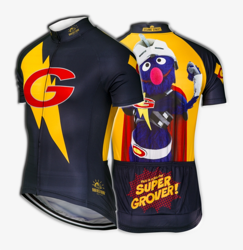 Super Grover Cycling Jersey - Super Grover 2.0, transparent png download