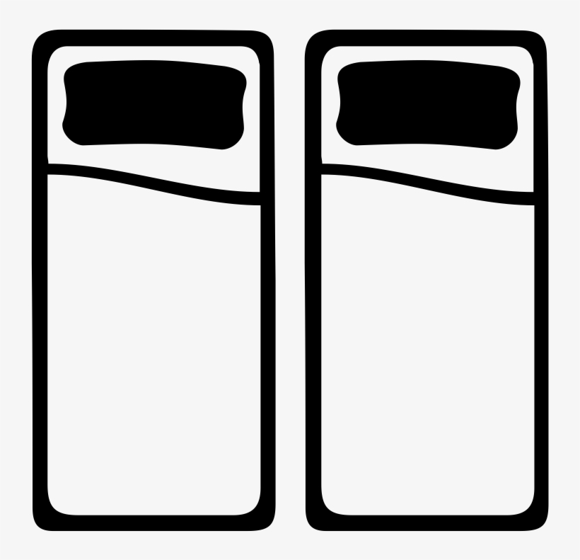 Two Twin Beds - Mobile Phone Case, transparent png download